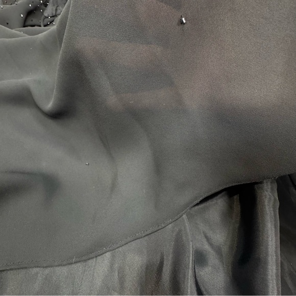 Cachet Black Beaded Evening Dress, NWT, Elegant gown, Sz 20, spaghetti strap - Picture 17 of 17